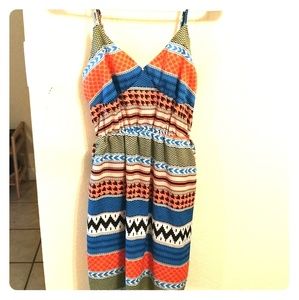 Pac sun junior pocket dress short Sz S fun